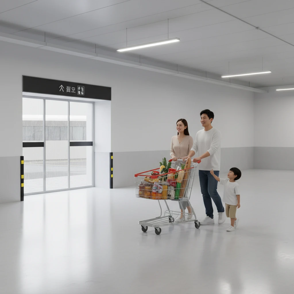 홈플러스 월곡점 주차장 전경