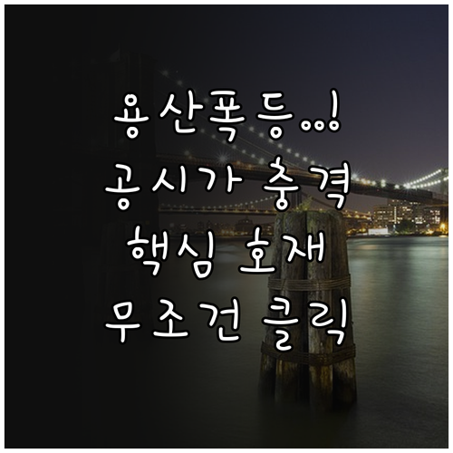 용산구 부동산 시장 전망과 공시가격 상승을 이끈 핵심 개발 호재