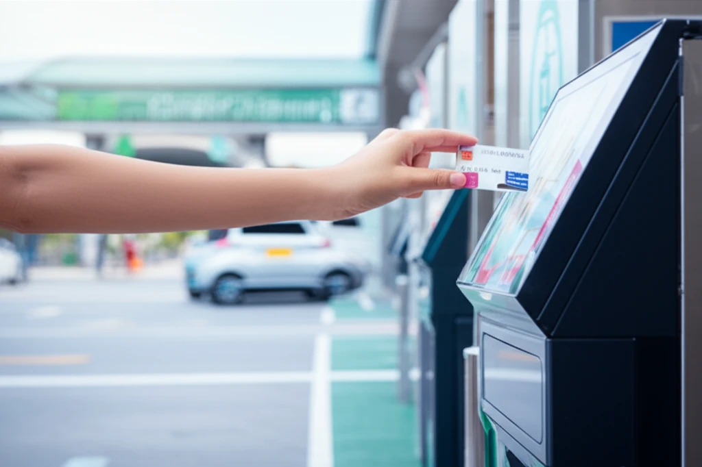 동두천중앙역 주차장 전경